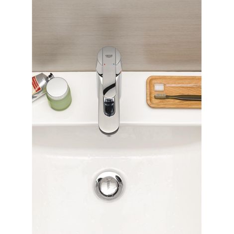 GROHE Quickfix Get mezclador de lavabo tamaño S cromo + microfibra