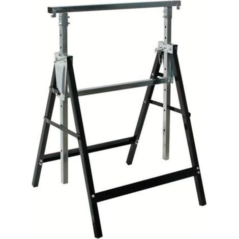 Perel Cavalletto Portatile Metallico Nero e Grigio (1/4)