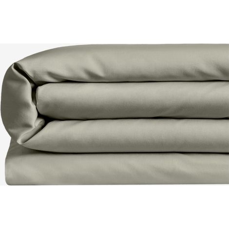 SKLUM Sampras Satin-Bettbezug mit Fadendichte 300 Grün Caqui Bett 150/160cm (240 x 220 cm)