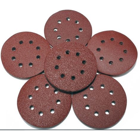 Trade Shop - 25 X Disco Abrasivo Velcro D.225x F16 Agujero Sait Varios Granos -     Grana P120
