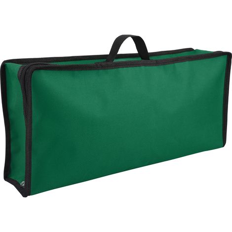 Organisateur de papier d'emballage cadeau, conteneur de stockage en PVC de 30 pouces pour nœuds de noël, étiquettes et rubans verts (1/5)