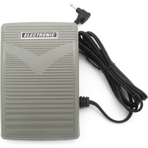 Stück elektrisches Fußpedal, 3-mm-Stecker, 7,40-mm-Kunststoffsockel, 15 V Gleichstrom, für Nähmaschinen von Singer, Babylock und Bernina (1/5)