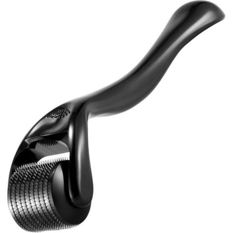 Rouleau pour la pousse de la barbe,540 aiguilles en titane de 0,5 Mm,Rouleau Derma pour hommes,Stimuler la croissance de la barbe (1/5)