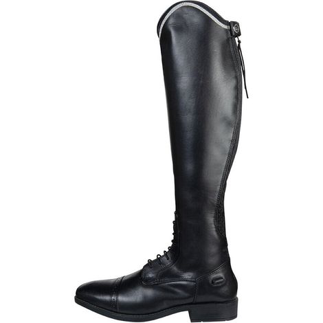35, Schwarz 9100: Kinder Reitstiefel aus Leder mit elastischem Einsatz Valencia Stil lang/schmal (1/4)