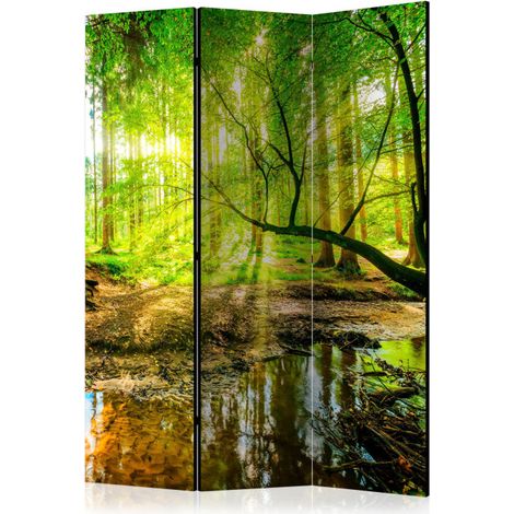 Paravent 3 Volets "Forest Stream" 135x172cm (1/2)