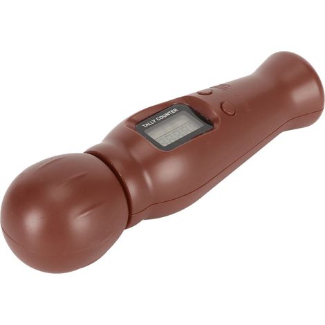 Compteur de perles numérique boussole 5 chiffres écran temps affichage silencieux portable pour méditation marron (1/5)