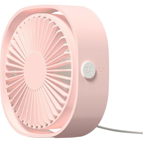 Ventilateur de refroidissement à air avec 3 vitesses de vent, ventilateur portable rechargeable pour voyage, chambre, bureau, voiture (1/4)