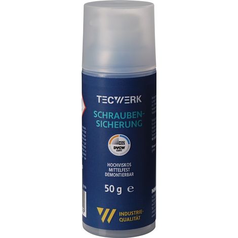 TECWERK Schraubensicherung 50g mf.hv.blau DVGW Pumpdosierer TECWERK