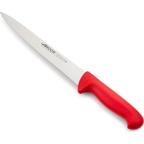 Coltello per filettare Arcos Colore - Prof. 295522 in acciaio inox Nitrum e mango ergonomico rosso Polipropilene e 25 Lama cm. (1/5)