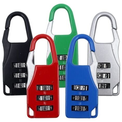Serrure à Combinaison Coloré 5PCS Mini Cadenas à Combinaison Réinitialisables, Petit Cadenas Code 3 Chiffres Antivol Combination Lock Cadenas de Bagages pour Lockers Gym, école, Clôture et Entr (1/4)