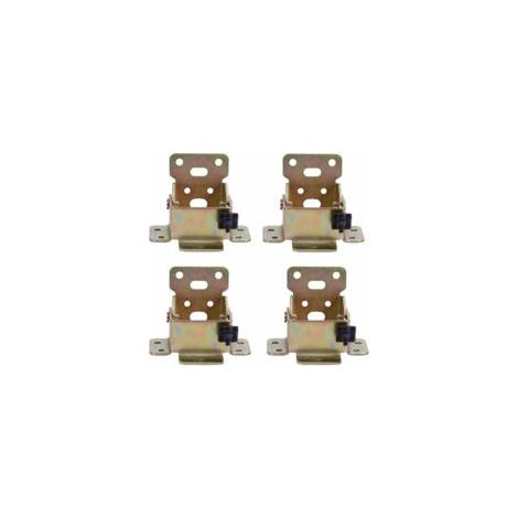 Pieds de table pliables, charnières autobloquantes, support pliable, supports d'étagère pliables pour mécanismes de table, de lit et de meubles, pieds de table et de chaise extensibles (dorés) (1/5)