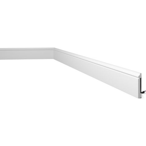 C3 DECOFLAIR Plinthe Polystyrène HD 80 x 10 x 2000 - 1 pièce (1/5)