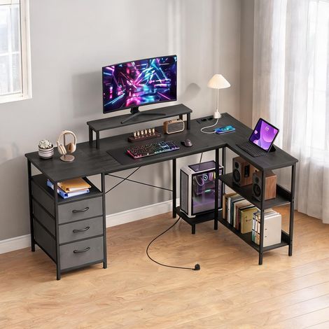Bureau en panneau de particules acier 170 x 100 x 91 cm (1/5)