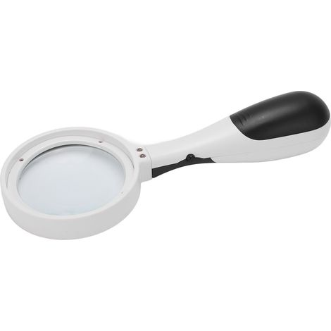 Loupe à poignée haute définition 4X avec lampe LED pour la lecture et l'observation