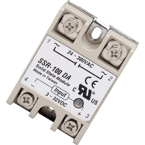 Halbleiter-Relaismodul, Steuermodul aus Aluminiumlegierung, 5,9 cm, geräuscharmes Design, 58 g, kompakte Größe für Computer- und Stromversorgungsanwendungen (1/5)