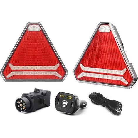 Set kabelloser tragbarer LED-Rücklichter mit Magnet und Saugnapf, Neon-Effekt, innovatives dreieckiges Design

Hinweis: Das letz