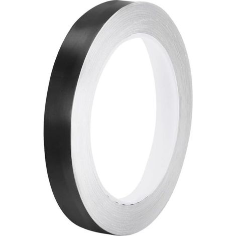Ruban adhésif métallisé de 1,5 cm x 25 m pour carrelage, idéal pour murs, placards, salles de bain, sols, carrelages, voitures et décorations d'art, noir (1/5)