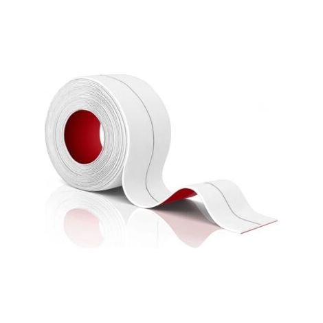 Self Adhesive Bathroom Sealant - Mold Resistant Soft PVC Adhesive Tape, Ready to Use - Bathtub, Shower, Sink Seal 1, White (1/5)