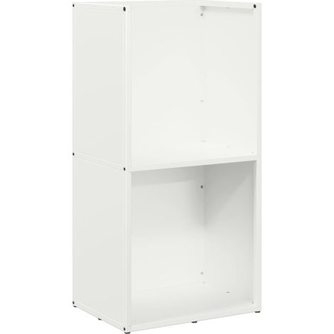 Maison Exclusive - Leñero blanco 40x30x80 cm Acero laminado en fr