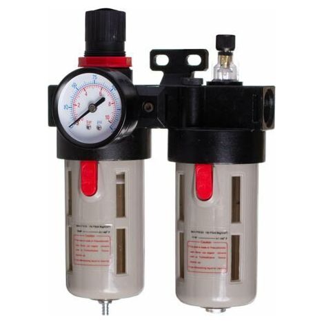 RÉDUCTEUR DE FILTRE À AIR LUBRIFICATEUR PNEUMATIQUE 1/2 POUCE 40 UM (1/4)