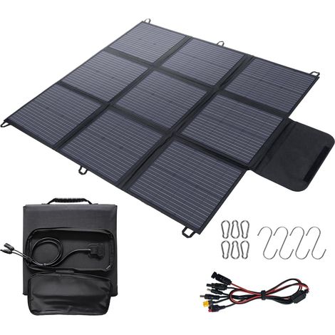 Panneau solaire pliable 200 W, câble de 3 m, efficacité de conversion de 22 %, étanche IP67, chargeur solaire portable pour camping, extérieur (1/5)