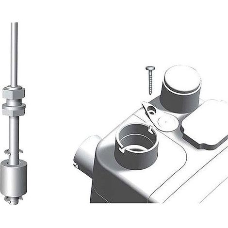 GRUNDFOS Accessoire p.pompe à eaux usées/chargées Interrupteur à flotteur magnétique Longueur de câble 10m, 97775337