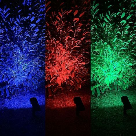 Faretto da palo solare SALAMANCA RGB IP65 (1/5)