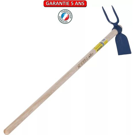 Geschmiedete Hacke, 26 cm lang, 1,30 m langer Stiel, für den Garten und das Gemüsebeet OUTILS PERRIN