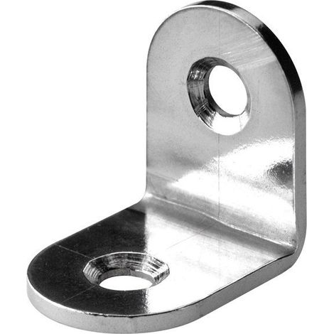 HETTICH Lot de 10 équerres de chaise inox HETTICH, L.20 mm x l.15 mm x H.2 cm