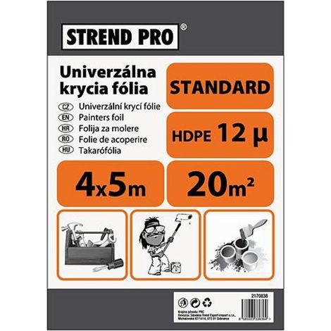 Abdeckfolie Strend Pro Standard, Maler-, 4x5 m, 12µ, Abdeckfolie (1/2)