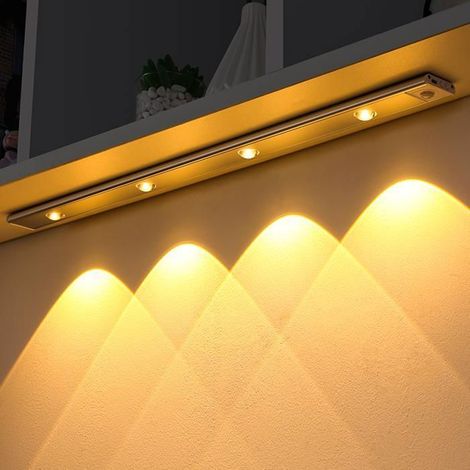 Lampe LED sans fil Ultra fine avec capteur de mouvement, USB, luminaire décoratif d\'intérieur, idéal pour une cuisine-50cm (1/5)