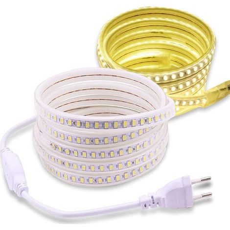 x 3M White SMD 5730 LED Strip IP67 Waterproof 220V Indoor Outdoor (1/5)