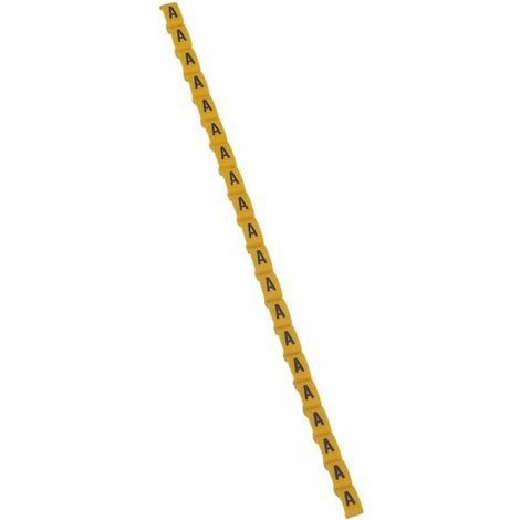 Legrand 038410 Duplix marker letter "A" yellow (600pcs) - international color code