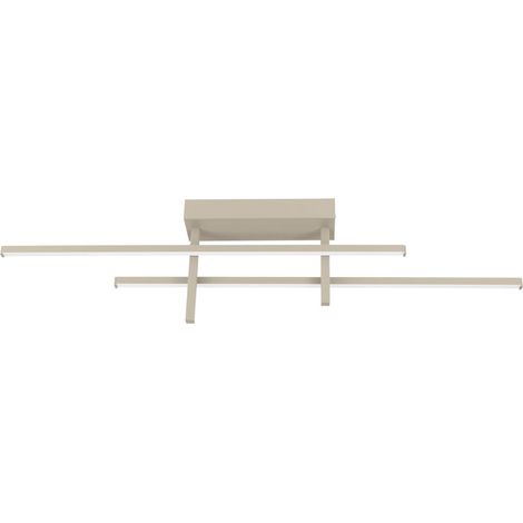 Plafoniera Moderna Trepiliano Alluminio Marrone Plastiche Bianche Led 20W 2500Lm