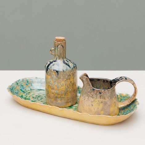 Ensemble ménagère huile et vinaigre en céramique 34x20x15cm (1/5)