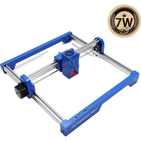 Máquina de grabado láser, diseño fácil de usar, compatibilidad con múltiples dispositivos, Fast Blue 7W (1/2)