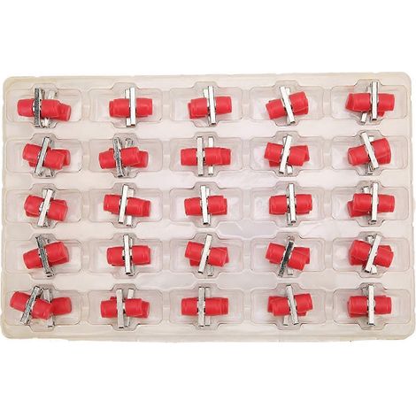 50Pcs Adaptateur FC Simplex Coupleur Fibre Optique, Raccord Connecteur pour Matériel Électrique Auxiliaire (1/5)