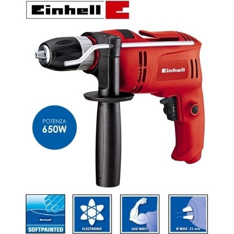 Trapano elettrico a percussione 650W autoserrante 13mm Einhell - TC-ID 650 E
