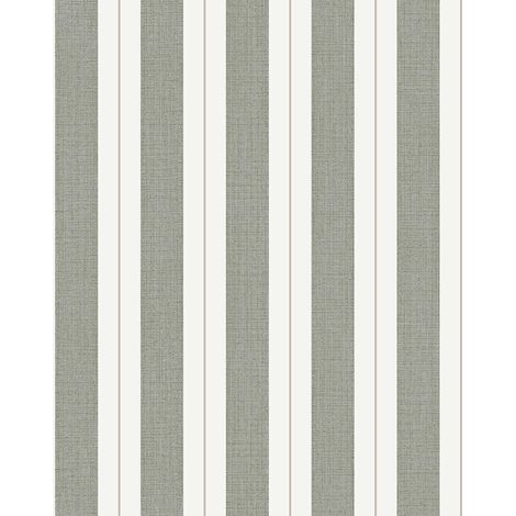 Papier peint rayures tissé gris foncé filet or (1/2)