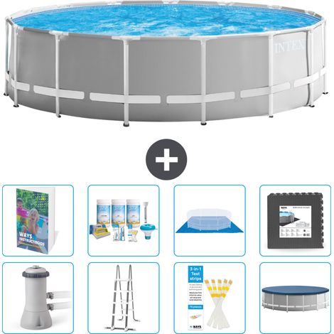 Prism Frame Pool Rund - 457x122 cm - 9-teilig S581
