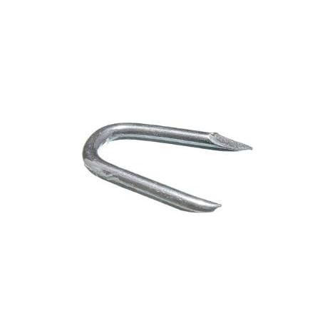 Lot de 24 agrafes en acier galvanisé plaqué zinc résistant aux intempéries 30 mm de long (1/2)