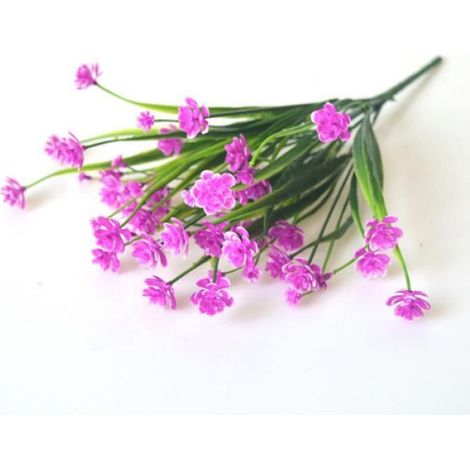 Fleurs Artificielles - Résistantes Aux UV - Pour Intérieur Et Extérieur - Hauteur 33 Cm - 5 Bouquets (1/4)
