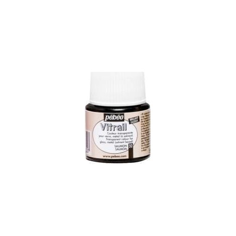 Peinture Vitrail - Pebeo - Saumon - 45ml - Transparent - Brillant (1/4)