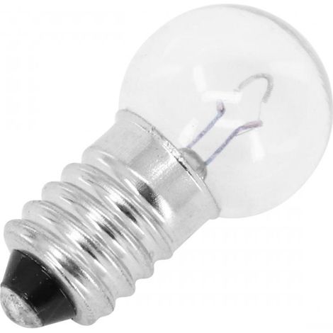 Lampe ampoule blanche 6V 6W culot G14 à vis E10 mobylette cyclo