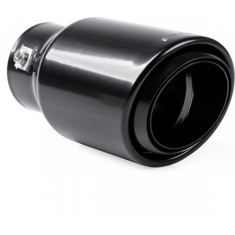 Punta de escape de acero inoxidable MT 024B negra amio-03169 (1/5)