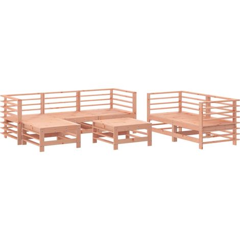 Maison Exclusive - Set Salotto da Giardino 7 pz in Legno Massello di Douglas (1/5)