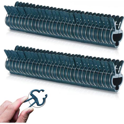 Lot de 50 clips de support pour plantes grimpantes, réutilisables, pour soutenir vos plantes, légumes et fruits en jardin (1/5)