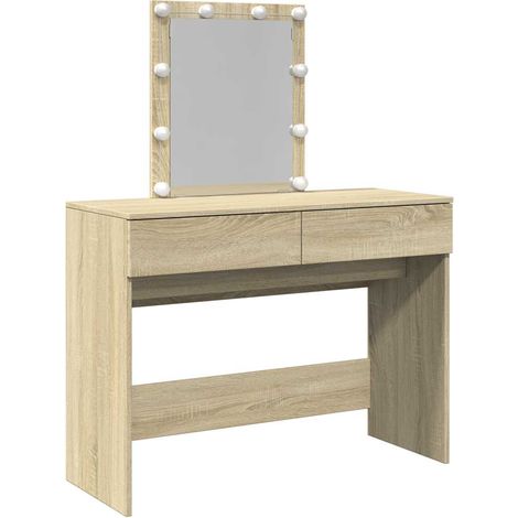 Maison Exclusive - Toeletta con LED Rovere Sonoma 100x40x130 cm