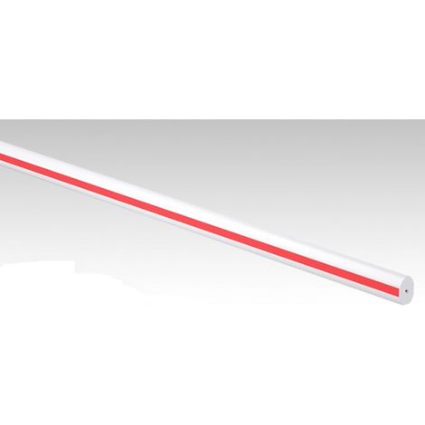 Lisse alu ovale droite 57x84 mm 4 m avec bandes réfléchissantes LA BARRIERE AUTO