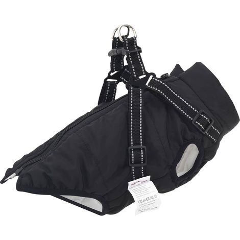 Dog Coat Black L28 vidaXL